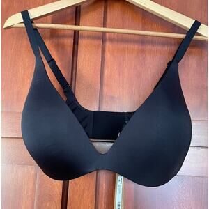 Skims Bra Wireless Form Super Push Up Onyx Black Size 36DD (36E) NEW